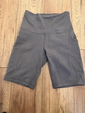 Lululemon High-Rise Women's Bike Shorts dark green/grey